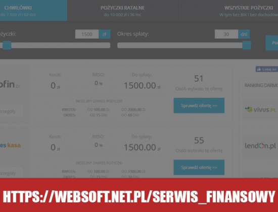 Sprzedam gotowy biznes internetowy - porównywarka finansowa