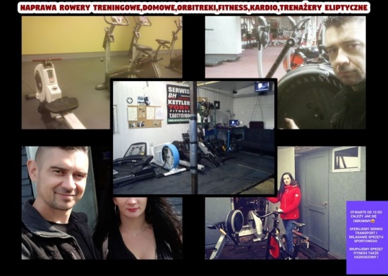 Naprawa rowery treningowe,domowe,orbitreki,fitness,kardio,trenażery eliptyczne