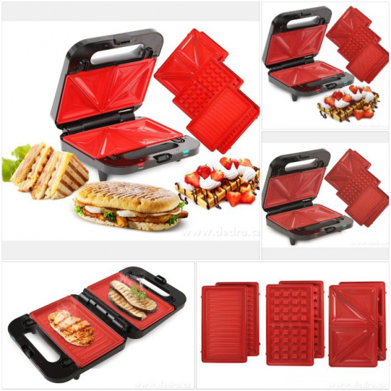 Toster, Gofrownica, Grill, Opiekacz  4w1